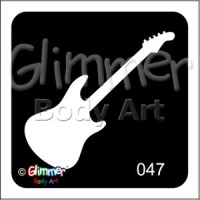 Glitter tattoo 047 Guitar Pack Of 5 (047 Guitar Pack Of 5)